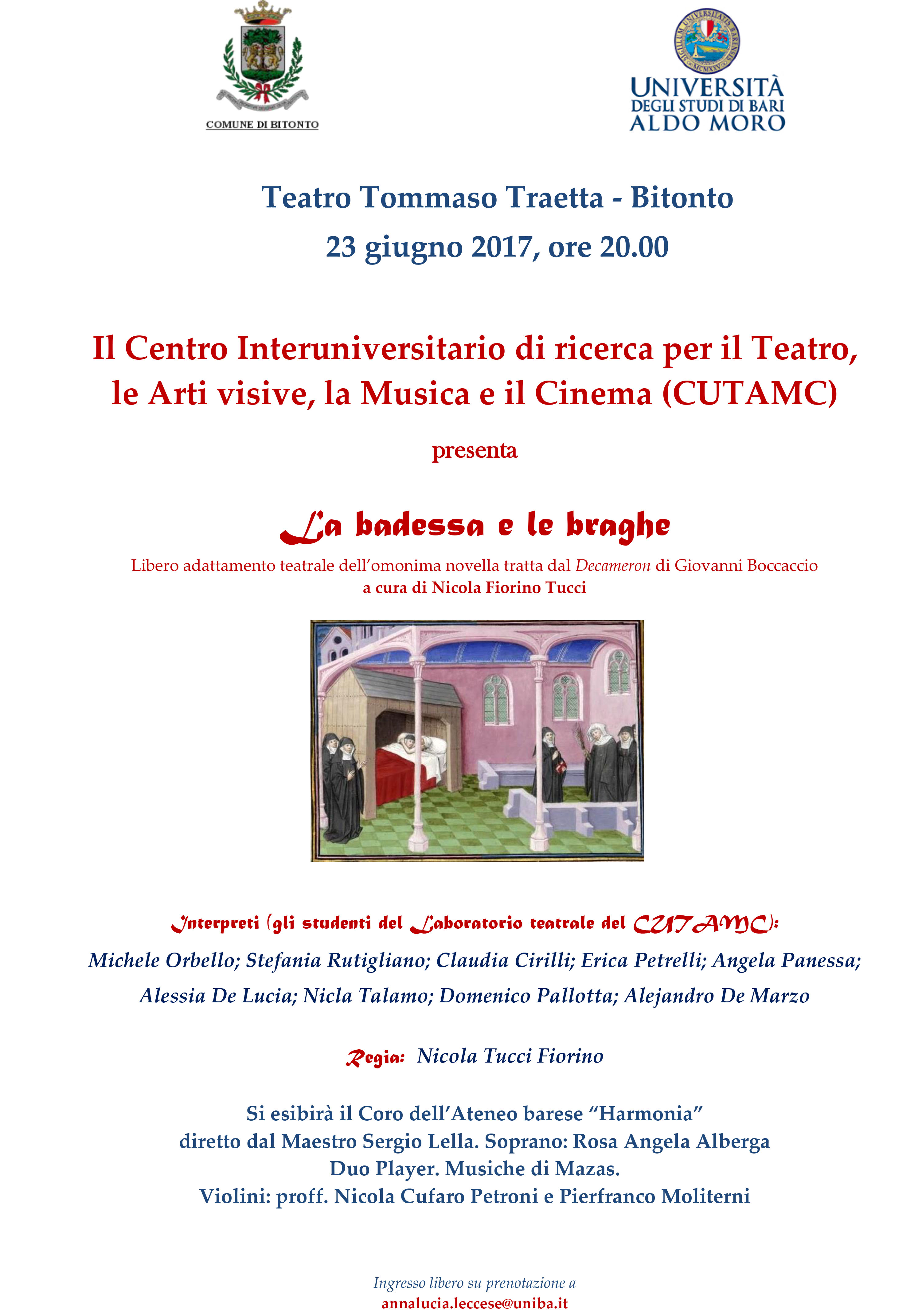 La Badessa e le braghe @ Teatro Traetta - Bitonto | Bitonto | Puglia | Italia