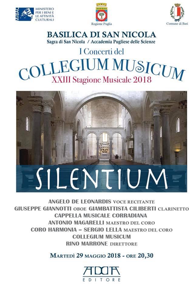 SILENTIUM - XXIII Stagione Concertistica COLLEGIUM MUSICUM @ Basilica di San Nicola - Bari | Bari | Puglia | Italia